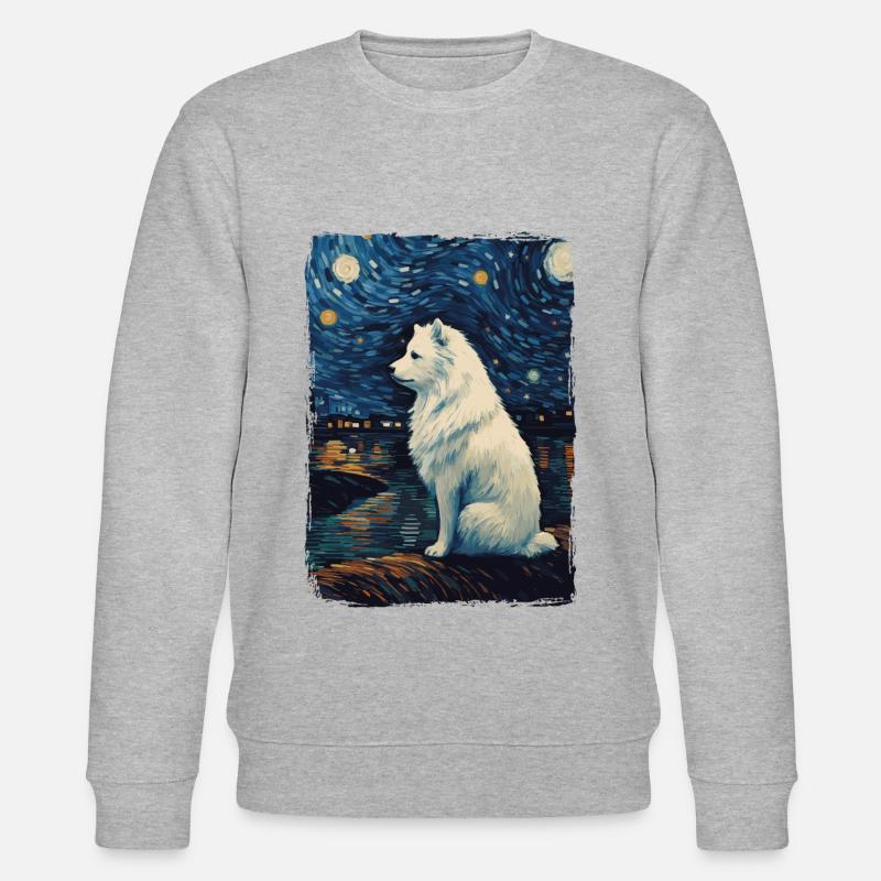 Samoyed Starry Night - Stanley/Stella Unisex Bio-Sweatshirt CHANGER  - undefined