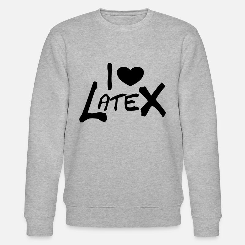 I love Latex - Stanley/Stella Unisex Bio-Sweatshirt CHANGER  - Grau meliert