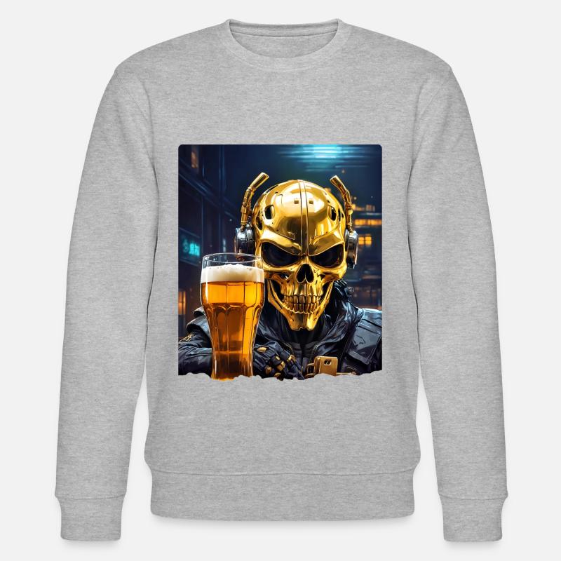 Crâne de bière 0.3 - Sweat bio CHANGER Stanley/Stella Unisexe - gris chiné