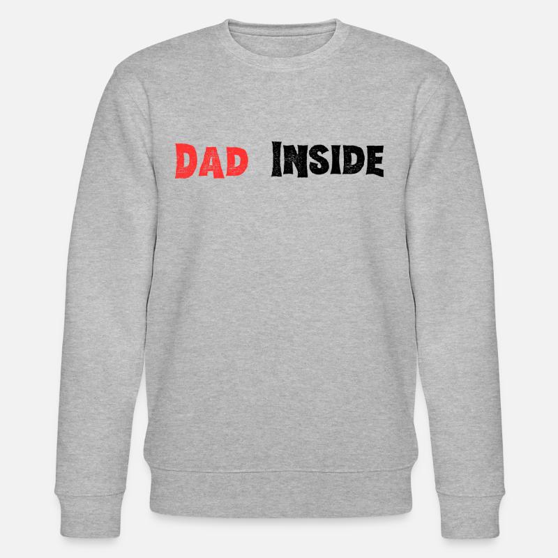 Dad inside - Stanley/Stella Unisex Bio-Sweatshirt CHANGER  - Grau meliert