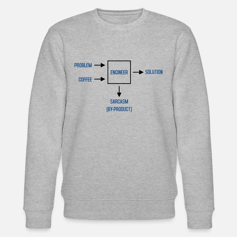 Ingenieur - Stanley/Stella Unisex Bio-Sweatshirt CHANGER  - Grau meliert
