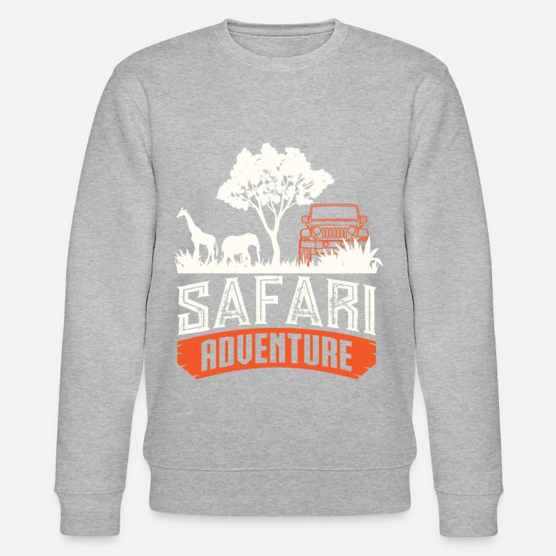 Safari Big five - Stanley/Stella Unisex Bio-Sweatshirt CHANGER  - Grau meliert