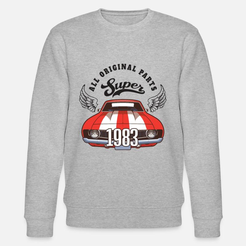Super 1983 - alle Originalteile - Stanley/Stella Unisex Bio-Sweatshirt CHANGER  - Grau meliert