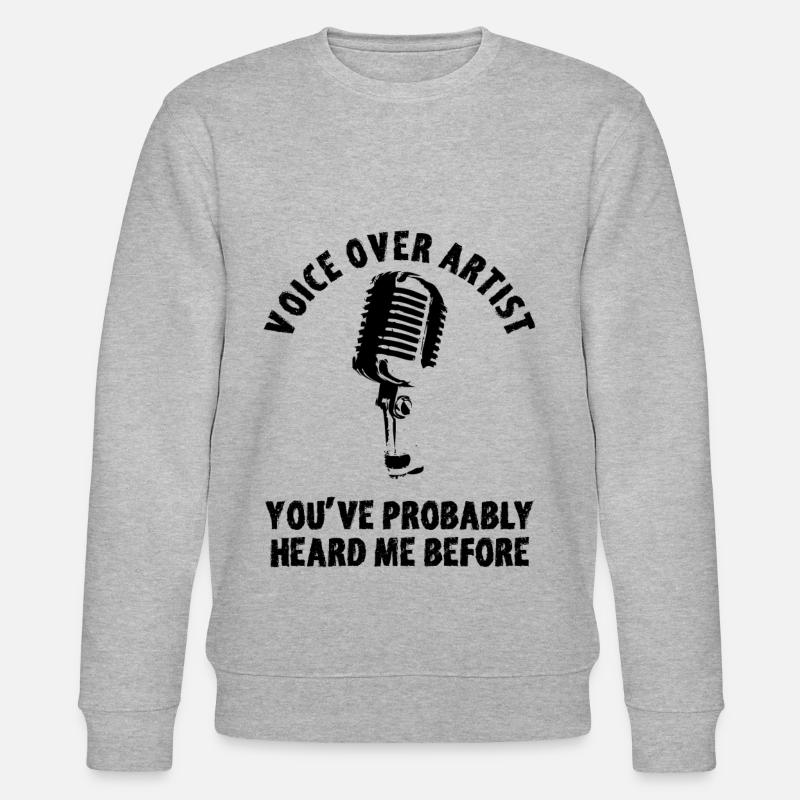 Synchronsprecher Synchronisator Sprecher Synchro - Stanley/Stella Unisex Bio-Sweatshirt CHANGER  - Grau meliert