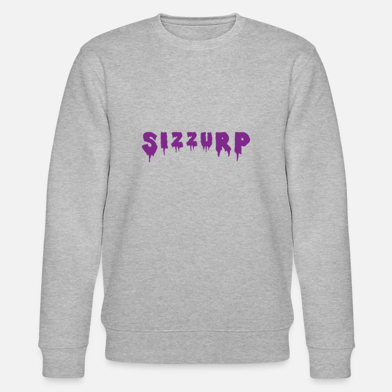 Sizzurp Codeine Lean - Stanley/Stella CHANGER Unisex Organic Sweatshirt - heather grey