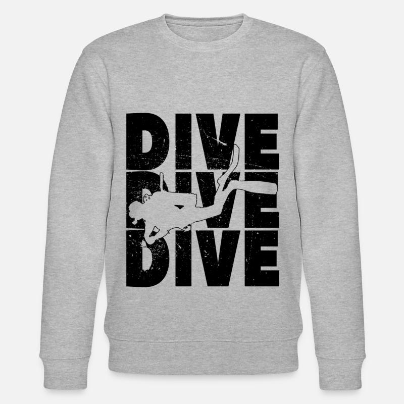 Scuba Dive - Stanley/Stella Unisex Bio-Sweatshirt CHANGER  - Grau meliert