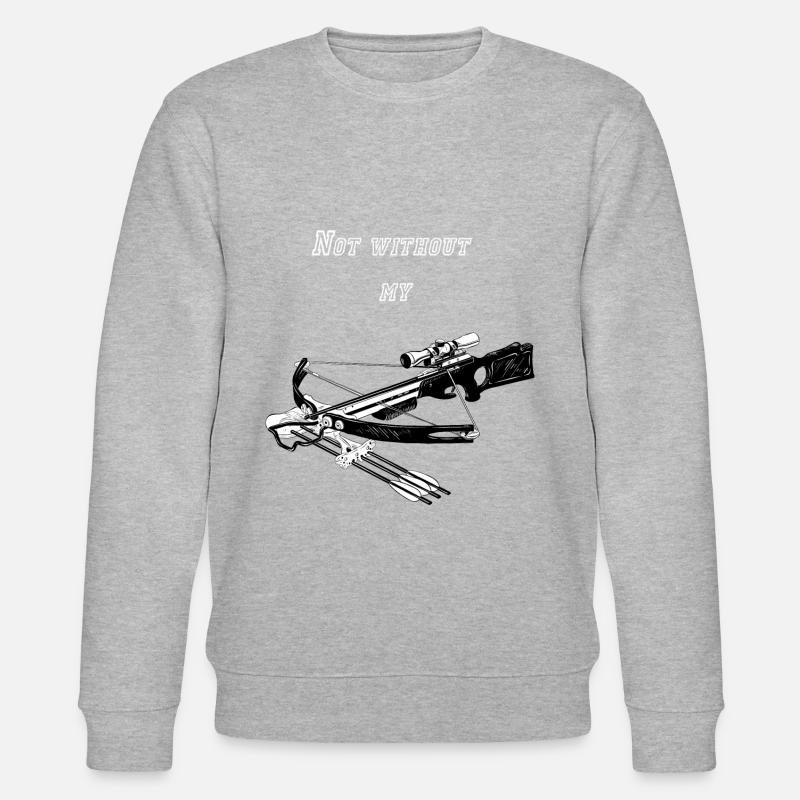 Pas sans mon arbalète - Sweat bio CHANGER Stanley/Stella Unisexe - gris chiné