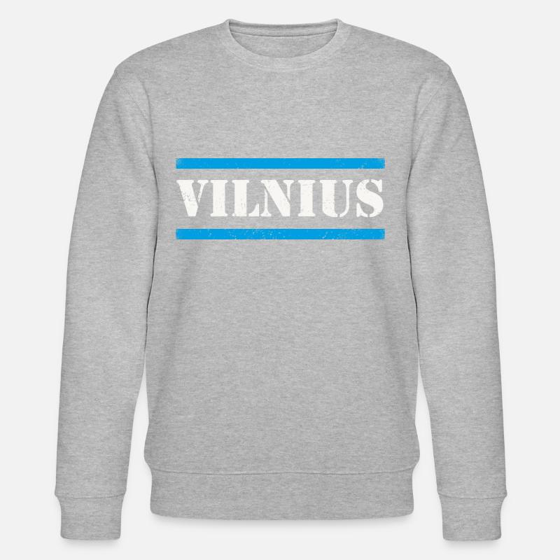 Vilnius - Stanley/Stella Unisex Bio-Sweatshirt CHANGER  - Grau meliert