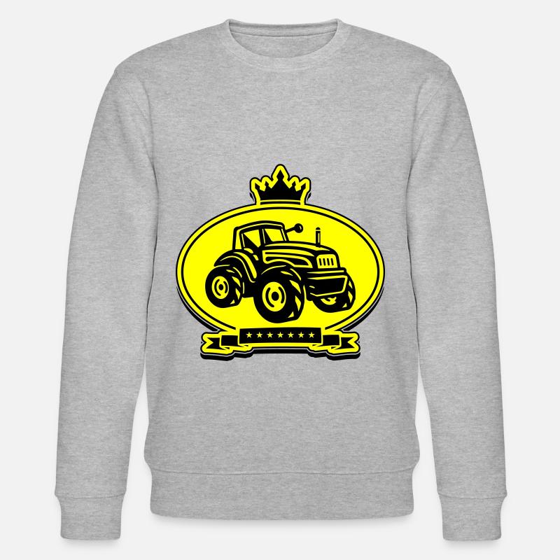 Tracteur Farmer Silhouette Trekker - Sweat bio CHANGER Stanley/Stella Unisexe - gris chiné