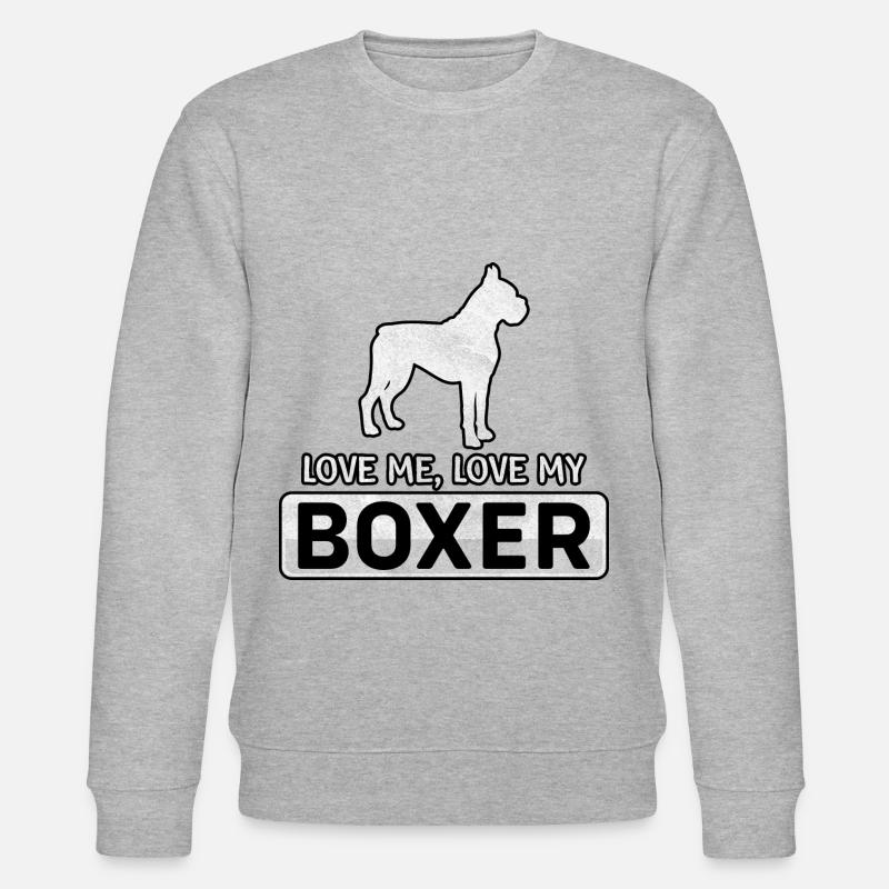 Aime-moi Aime mon boxer - Sweat bio CHANGER Stanley/Stella Unisexe - gris chiné