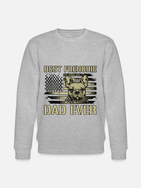 Best Frenchie Dad Ever - Stanley/Stella CHANGER Unisex Organic Sweatshirt - heather grey