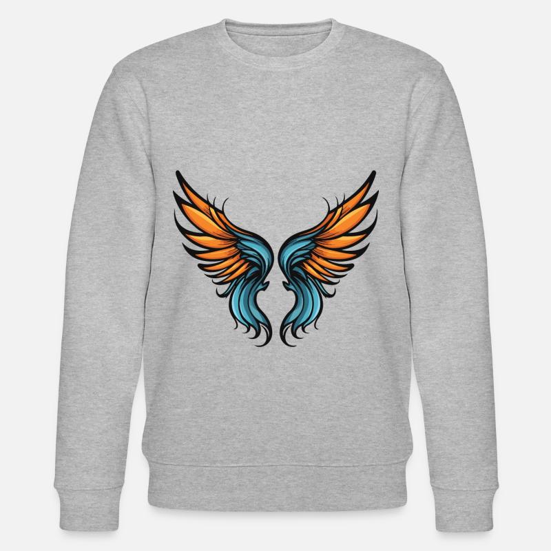 Icône d’aile - Sweat bio CHANGER Stanley/Stella Unisexe - gris chiné