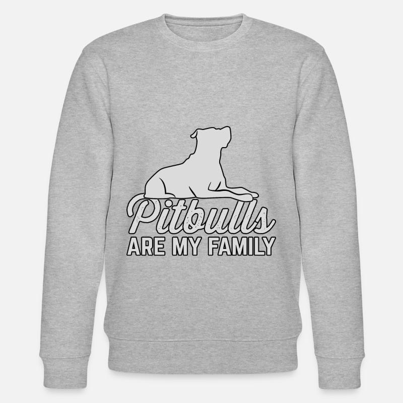 Les pitbulls sont mes amicaux - Sweat bio CHANGER Stanley/Stella Unisexe - gris chiné