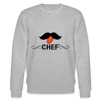 chef - Sweat bio CHANGER Stanley/Stella Unisexe - gris chiné - Devant - Nik (191cm) & Marisol (170cm)