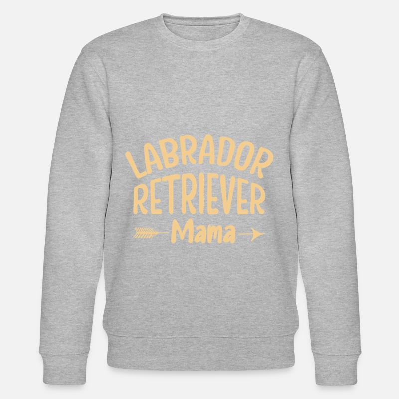 Labrador Retriever Mama - Stanley/Stella Unisex Bio-Sweatshirt CHANGER  - Grau meliert