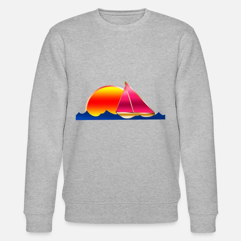 Sailing Yacht Sea Sun - Sweat bio CHANGER Stanley/Stella Unisexe - gris chiné