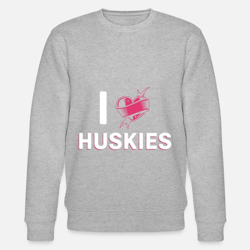 J’adore les Huskies - Sweat bio CHANGER Stanley/Stella Unisexe - gris chiné