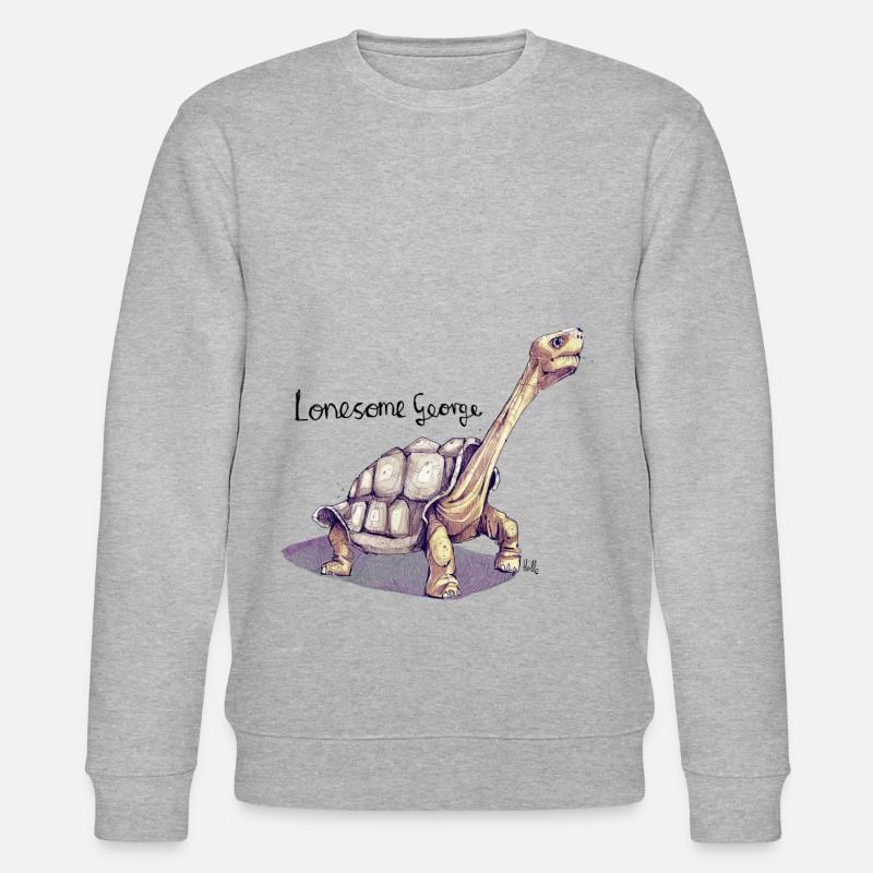 Lonesome George - Stanley/Stella Unisex Bio-Sweatshirt CHANGER  - Grau meliert