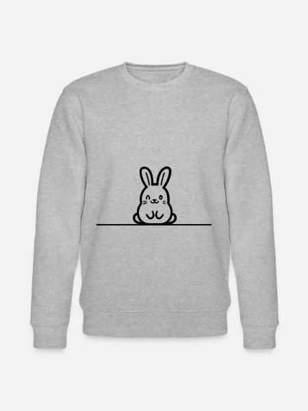 Bunny Easter - Stanley/Stella CHANGER Unisex Organic Sweatshirt - heather grey