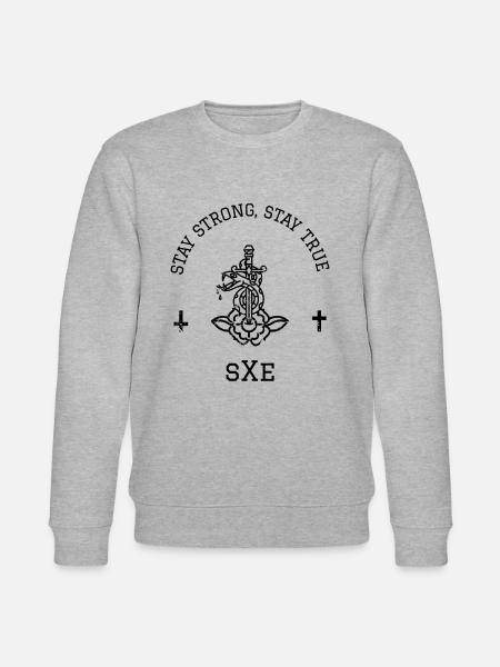 Straight Edge sXe - Stanley/Stella Unisex Bio-Sweatshirt CHANGER  - Grau meliert