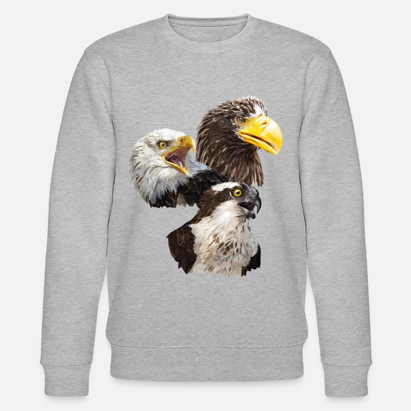 Oiseaux de proie - Sweat bio CHANGER Stanley/Stella Unisexe - gris chiné