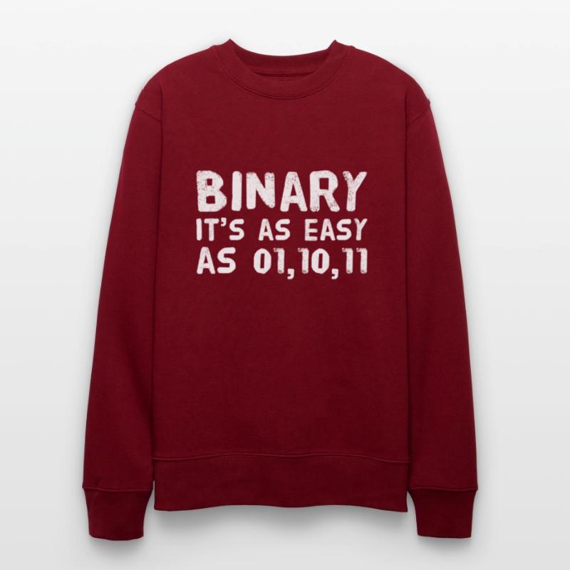 Informatiker Coder Binär Binary lustiger Spruch Stanley/Stella Unisex Bio-Sweatshirt CHANGER 
