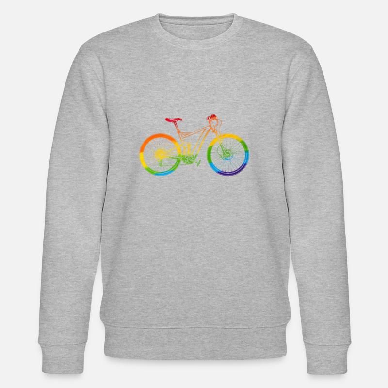 Modern Pride Bike - Stanley/Stella CHANGER Unisex Organic Sweatshirt - heather grey