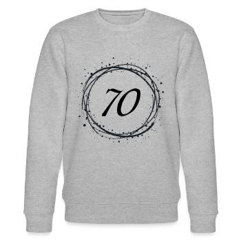 70 - Stanley/Stella Unisex Bio-Sweatshirt CHANGER  - Grau meliert - Vorne - Nik (191cm) & Marisol (170cm)