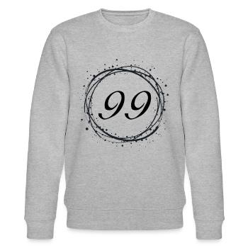 99 - Stanley/Stella Unisex Bio-Sweatshirt CHANGER  - Grau meliert - Vorne - Nik (191cm) & Marisol (170cm)