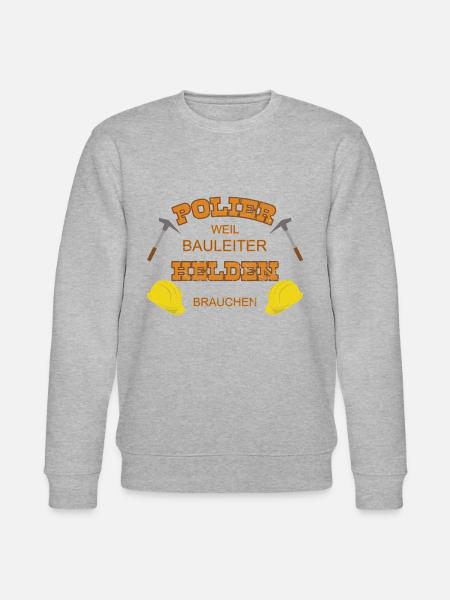 Polier Held - Stanley/Stella Unisex Bio-Sweatshirt CHANGER - Grau meliert