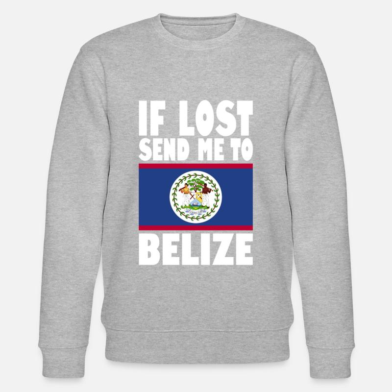 Belize Flagge Spruch - Stanley/Stella Unisex Bio-Sweatshirt CHANGER  - undefined