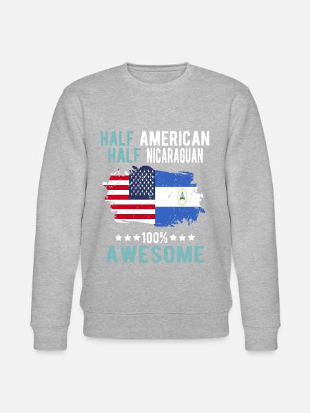 Half American Half Nicaraguan - Stanley/Stella CHANGER Unisex Organic Sweatshirt -