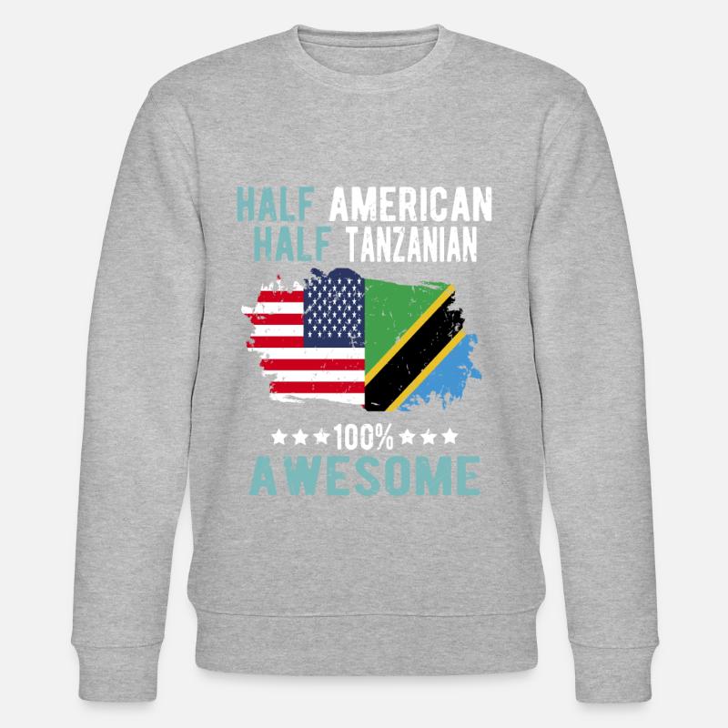 Half American Half Tanzanian - Stanley/Stella CHANGER Unisex Organic Sweatshirt - undefined
