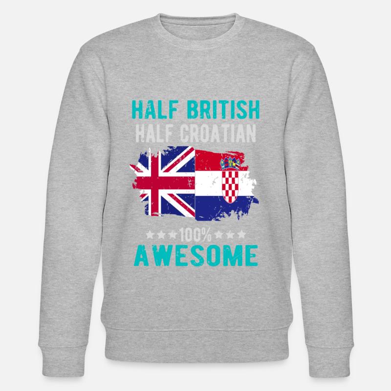 Halb Brite Halb Kroate - Stanley/Stella Unisex Bio-Sweatshirt CHANGER  - undefined