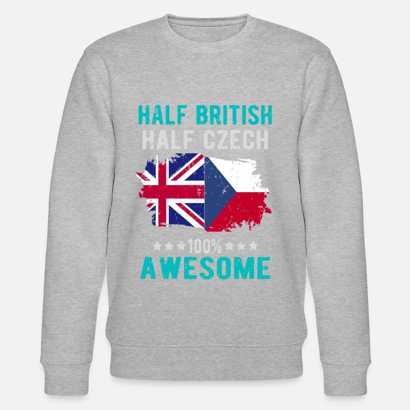 Half British Half Czech - Stanley/Stella CHANGER Unisex Organic Sweatshirt - undefined