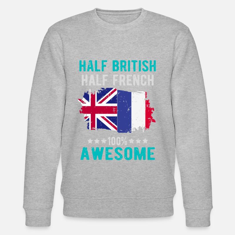 Half British Half British - Stanley/Stella CHANGER Unisex Organic Sweatshirt - undefined