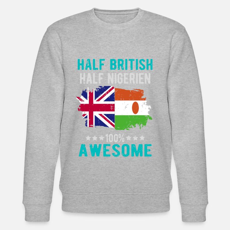 Half British Half Nigrer - Stanley/Stella CHANGER Unisex Organic Sweatshirt - undefined