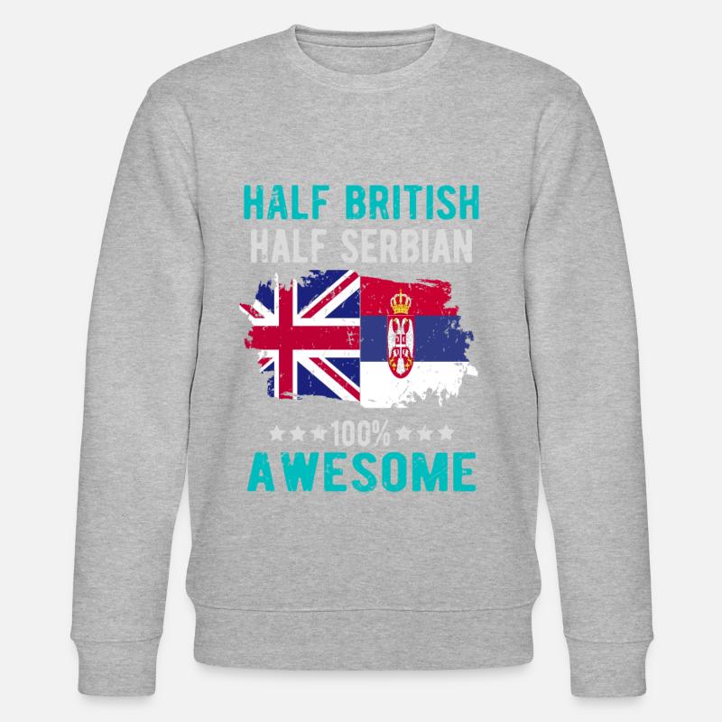 Halb Brite Halb Serbier - Stanley/Stella Unisex Bio-Sweatshirt CHANGER  - undefined