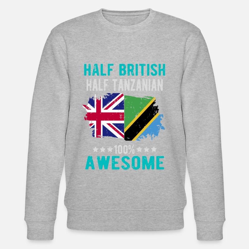 Halb Brite Halb Tansanier - Stanley/Stella Unisex Bio-Sweatshirt CHANGER  - undefined