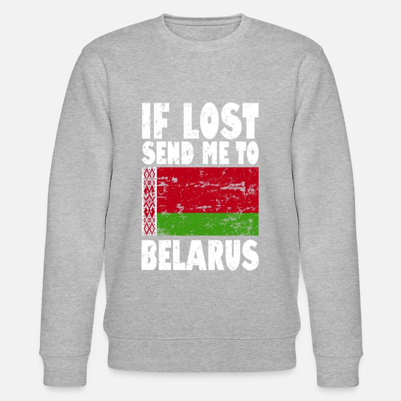 Belarus Flag Slogan - Stanley/Stella CHANGER Unisex Organic Sweatshirt - undefined