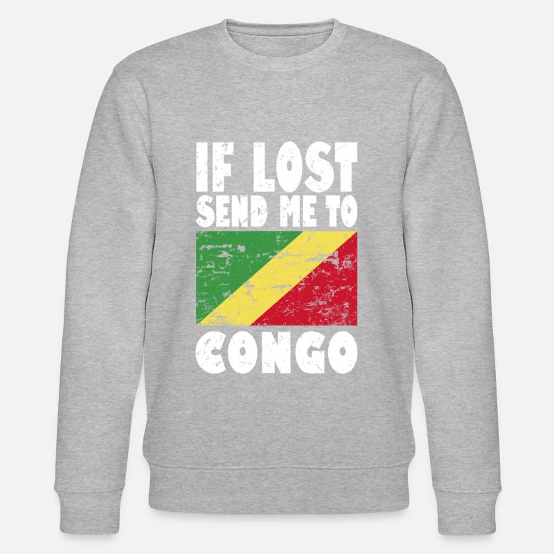 Congo Flag Saying - Stanley/Stella CHANGER Unisex Organic Sweatshirt - undefined