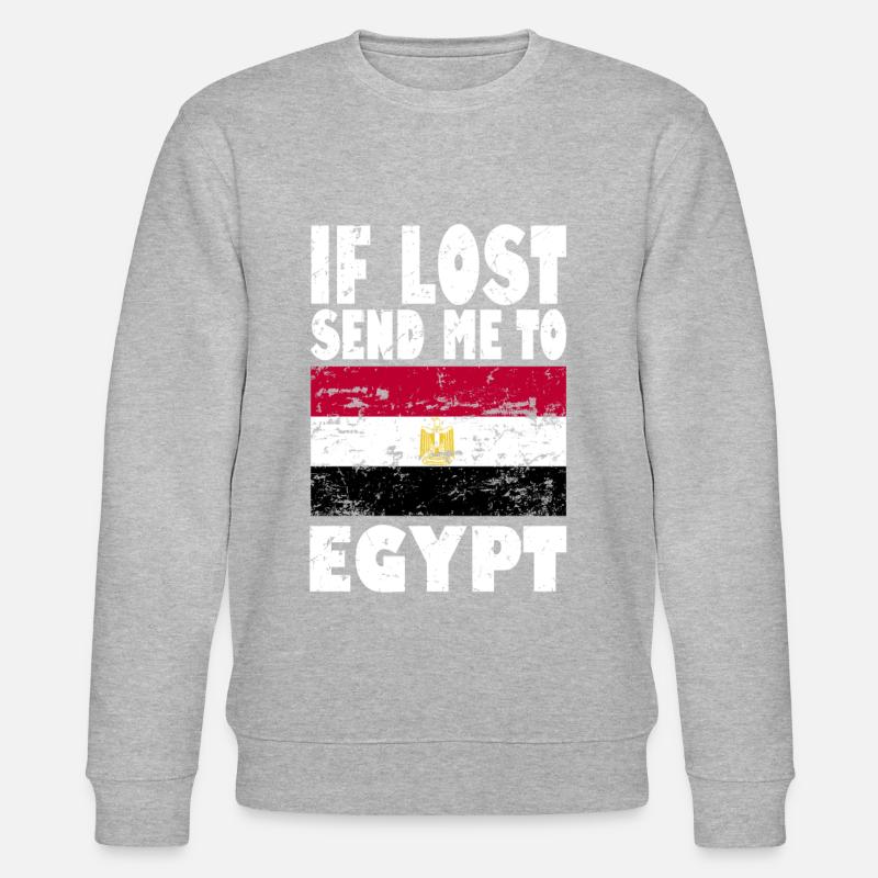 Egypt Flag Saying - Stanley/Stella CHANGER Unisex Organic Sweatshirt - undefined