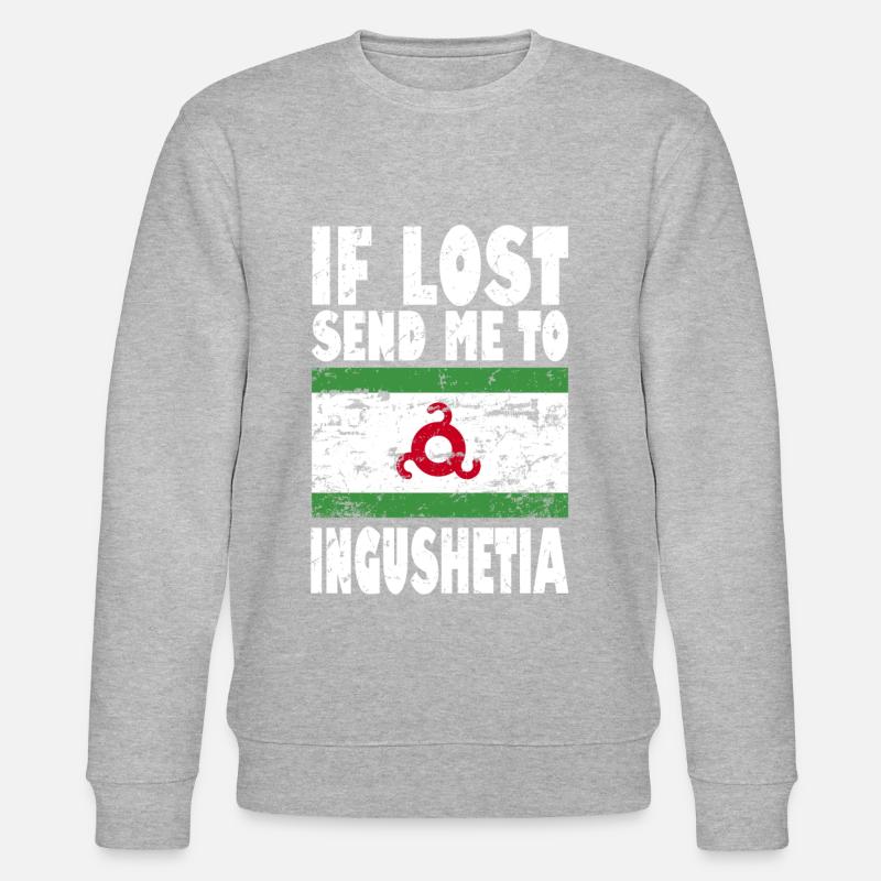 Ingushetia Flag Saying - Stanley/Stella CHANGER Unisex Organic Sweatshirt - undefined