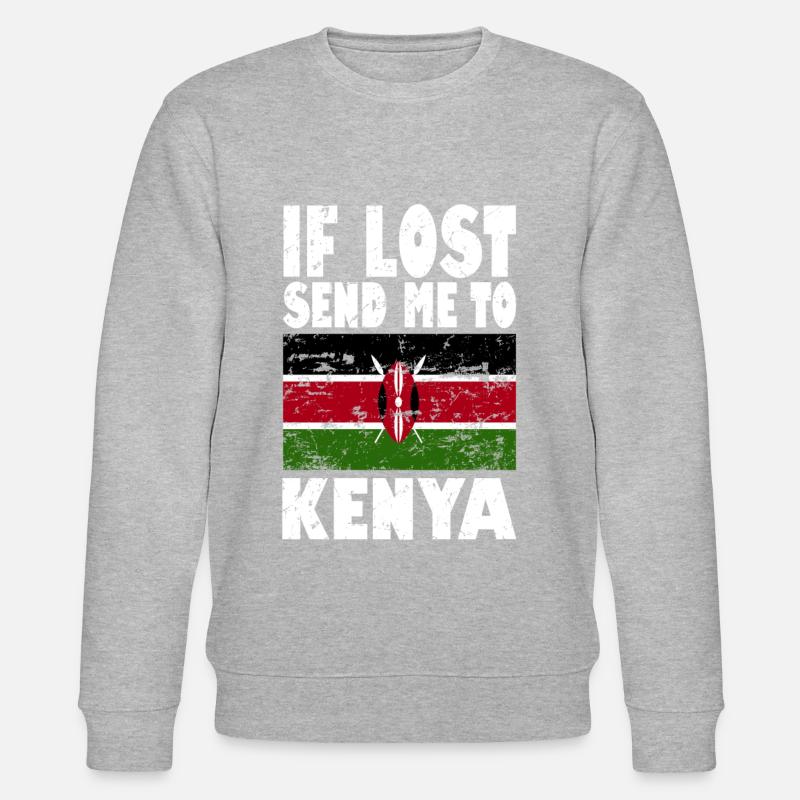 Kenya Flagge Spruch - Stanley/Stella Unisex Bio-Sweatshirt CHANGER  - undefined