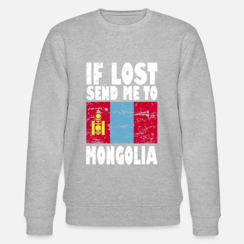 Mongolei Flagge Spruch - Stanley/Stella Unisex Bio-Sweatshirt CHANGER  - undefined