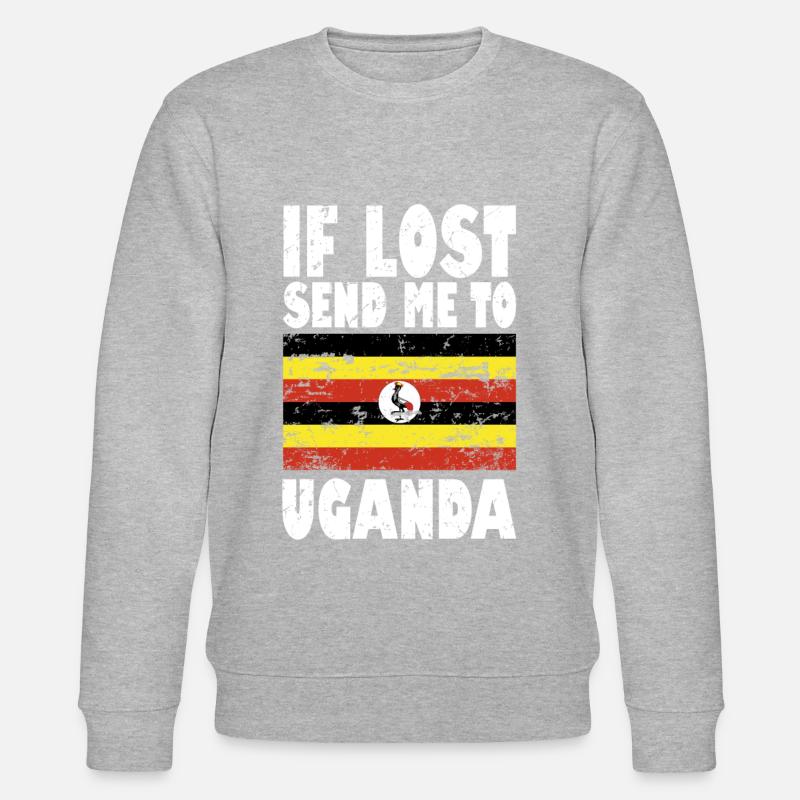 Uganda Flagge Spruch - Stanley/Stella Unisex Bio-Sweatshirt CHANGER - undefined