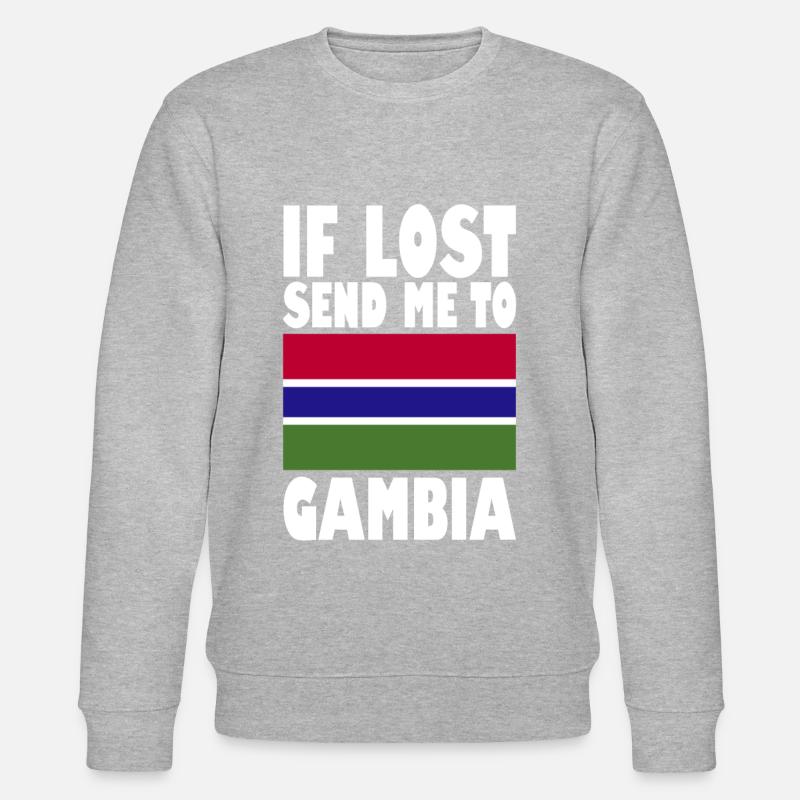 Gambia Flag Saying - Stanley/Stella CHANGER Unisex Organic Sweatshirt - undefined