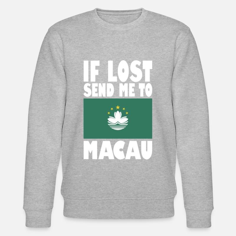 Macau Flag Saying - Stanley/Stella CHANGER Unisex Organic Sweatshirt - undefined