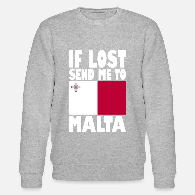 Malta Flag Saying - Stanley/Stella CHANGER Unisex Organic Sweatshirt - undefined