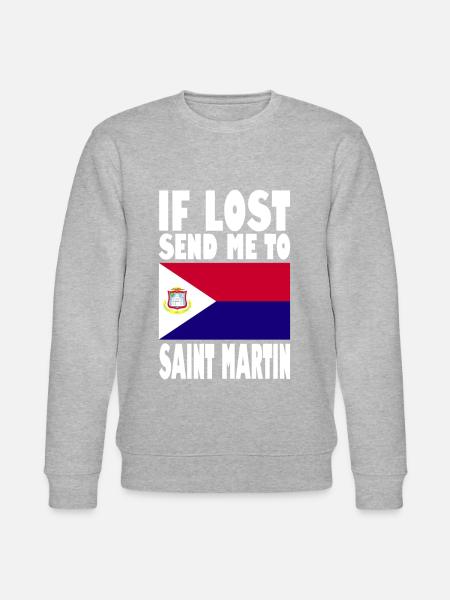St. Martin Flag Saying - Stanley/Stella CHANGER Unisex Organic Sweatshirt -